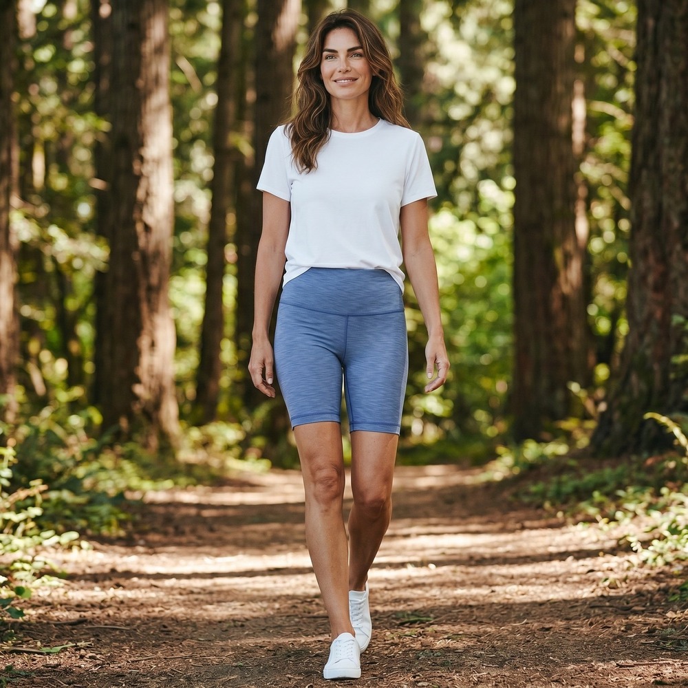 Lululemon Wunder Train High Rise Shorts Womens 4? Heathered Water Drop blue